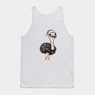 Cute Ostrich Drawing Tank Top